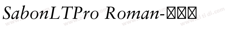 SabonLTPro Roman字体转换